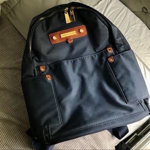 {Adrienne Vittadini} Navy Nylon Backpack